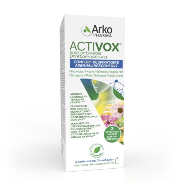 Arkopharma Activox Ademhalingscomfort Propolis & Honing Drinkbare Oplossing 150ml
