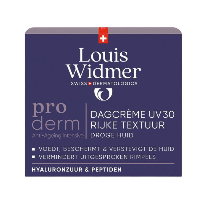 Louis Widmer Proderm Dagcrème Uv 30 Rijke Textuur Parfum - 50ml