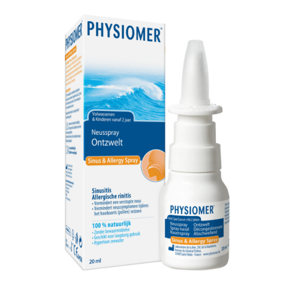 Physiomer Sinus Allergy Pocket Neusspray 20ml - Verstopte Neus & Allergie
