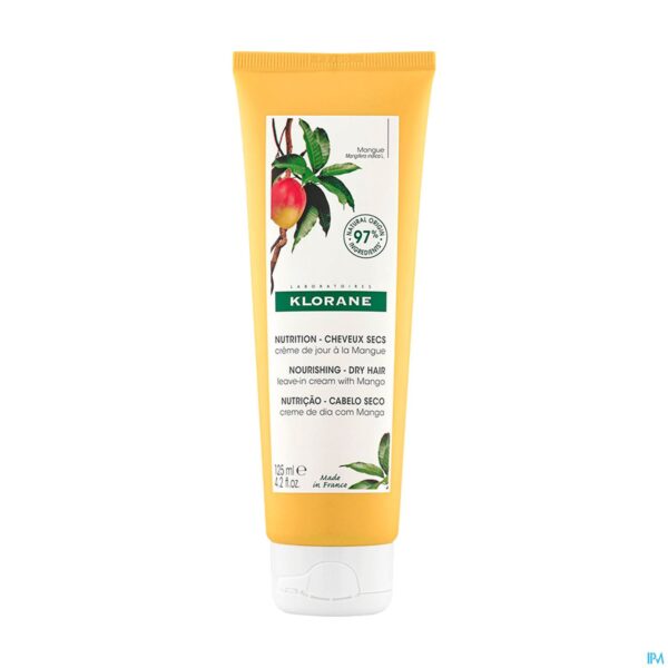 Klorane Dagcrème Met Mangoboter - Droog Haar 125ml