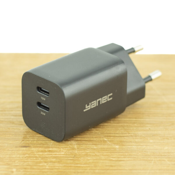 GaN Snellader 2 x USB-C 65W