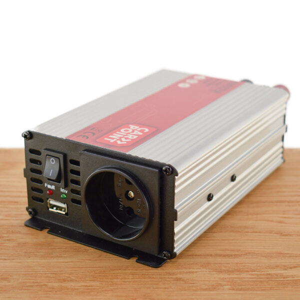 Omvormer 12V > 230V 600W - Standaard Schuko Stopcontact