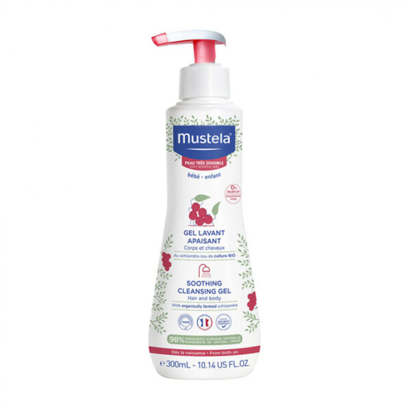 Mustela Verzachtende Reinigende Gel - Zeer Gevoelige Huid - 300ml