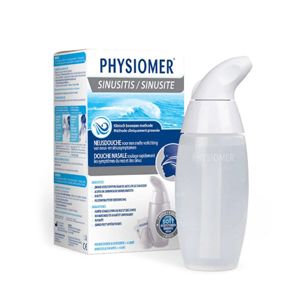 Physiomer Sinusitis Neusdouche 1 Stuk + Zeezout 6 Zakjes