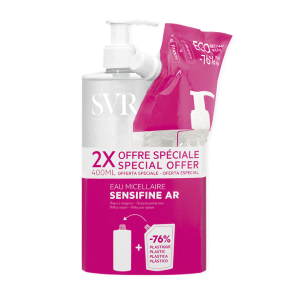 SVR Sensifine AR Micellair Water Anti-Redness + Eco Refill 2x400ml