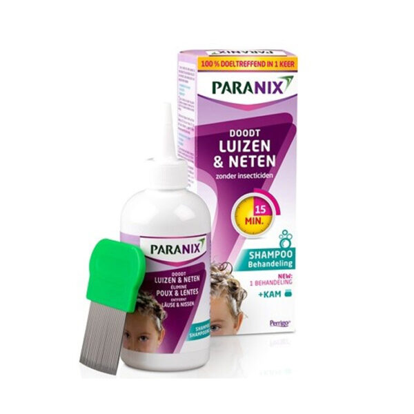 Paranix Behandelingsshampoo Luizen & Neten 200ml + Gratis Kam