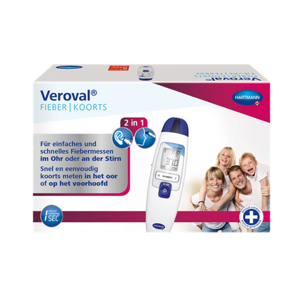 Veroval 2 in 1 Infrarood Hoofd / Oor Thermometer 1 Stuk