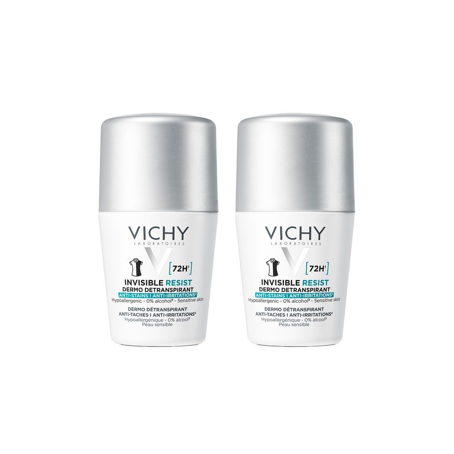 Vichy 72h Invisible Resist Deo Roll 50ml DUO Pack (2x 50ml)