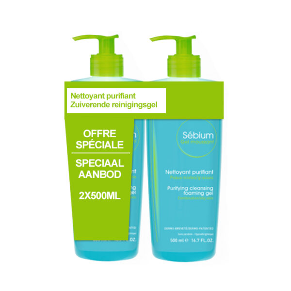 Bioderma Sébium Schuimende Gel Promo 2x500ml