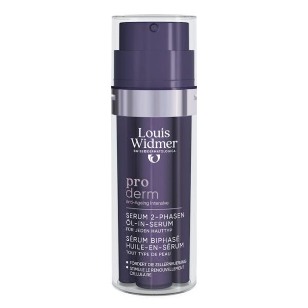 Louis Widmer Proderm Tweefasig Serum Olie-in-serum Zonder Parfum - 35ml