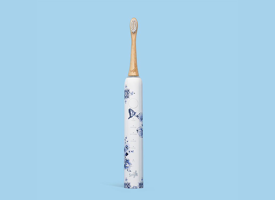 25% korting Smyle Sonische Elektrische Tandenborstel Heinen Delfts Blauw | Duurzaam en Effectief Poetsen