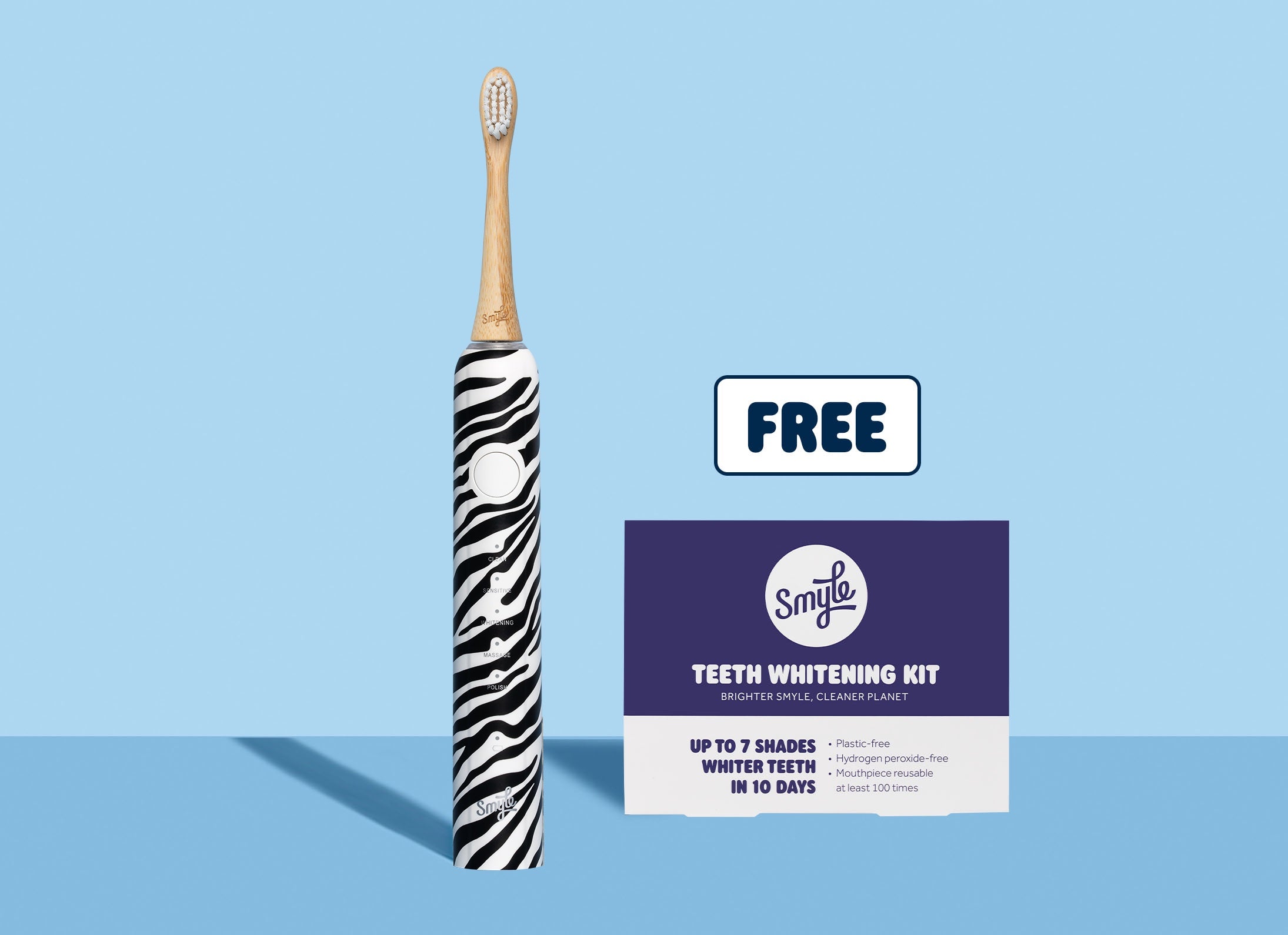 Smyle E-brush met GRATIS whitening kit Zebra
