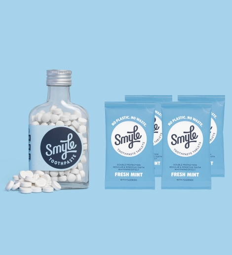 Smyle Tandpasta Tabs Freshmint– Starter Kit Fluoride-free